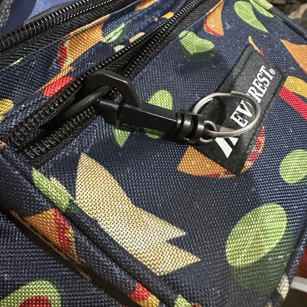 NWT Everest Navy Blue taco Patterned Belt Bag Fanny Pack Waist Bag - Picture 12 of 12